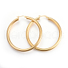 201 Stainless Steel Big Hoop Earrings X-EJEW-A052-19D-G-1