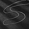 Tarnish Resistant Women's 304 Stainless Steel Snake Chain Necklaces STAS-O037-59P-3