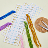 SUPERFINDINGS 30Pcs 3 Style 30 Position Paper Embroidery Floss Organizer Cross Stitch Plate FIND-FH0006-40-3