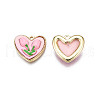 Rack Plating Spray Painted Alloy Charms ENAM-T017-11-2