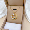 Dolphin Alloy Crystal Rhinestone Pendant Necklaces for Women FS-WG559B7-01-5
