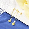 Heart Alloy Dangle Stud Earrings EJEW-JE06366-01-1