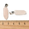 Natural Rose Quartz Pendants G-Z067-07P-09-4