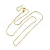 1MM Brass Box Chain Necklaces NJEW-M108-11G-2