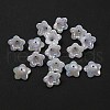 Iridescent Acrylic Bead Caps X-OACR-C021-08I-2