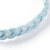 Korean Waxed Polyester Cord Braided Bracelets BJEW-JB04180-3