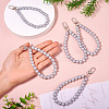 5Pcs Plastic Round Beaded Pendant Decoration HJEW-TAC0059-5