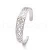 Non-Tarnish 304 Stainless Steel Cuff Bangles BJEW-M234-02P-7