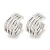 Brass Cuff Earrings EJEW-C104-143P-1