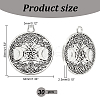   Tibetan Style Hollow Alloy Pendants TIBEP-PH0001-53-2