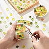 8 Colors 20Pcs Transparent Glass Cabochon GLAA-YW0003-66A-6