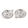 Brass Micro Pave Cubic Zirconia Pendants KK-C028-29P-2