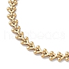 Ion Plating(IP) 304 Stainless Steel Cobs Chain Bracelets for Men Women STAS-B039-10G-2