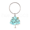 Chip Synthetic Turquoise Keychain KEYC-JKC00219-02-1