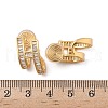 Brass Micro Pave Clear Cubic Zirconia Clip-on Earrings EJEW-K286-10G-5