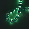 Luminous Handmade Lampwork Silver Foil Beads Strand FOIL-N029-03C-4