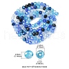 Electroplate Glass Beads Strands EGLA-yw0002-C01-4