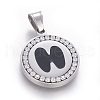 304 Stainless Steel Enamel Pendants STAS-E439-90H-P-1