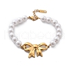 Ion Plating(IP) 304 Stainless Steel Link Bracelets for Women BJEW-P345-09G-4
