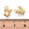Brass Micro Pave Cubic Zirconia Charms KK-N263-69G-3