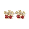 Brass Micro Pave Cubic Zirconia Pendants KK-H072-05G-1
