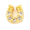 Rack Plating Brass Micro Pave Clear Cubic Zirconia Cabochons KK-F874-02G-02-1