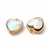 Faceted Glass Rhinestone Pendants GLAA-I051-B05-3