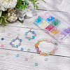 ARRICRAFT 200Pcs 10 Colors Frosted Transparent Glass Beads FGLA-AR0001-03-4