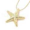 Brass Pendant Necklaces NJEW-S385-05B-G-2