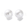 Plastic Imitation Pearl Beads FIND-M059-01C-09-2