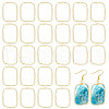 CHGCRAFT 100Pcs Alloy Open Back Bezel Pendants FIND-CA0008-64-1