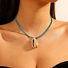 Summer Beach Natural Shell Pendant Glass Seed Beaded Necklaces for Women FS-WGEF253-12-1