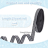 GOMAKERER 25 Yards Polyester Striped Ribbons OCOR-GO0001-29A-2