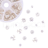 540Pcs 6 Style Iron Bead Caps IFIN-CJ0001-58-3