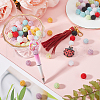 SUNNYCLUE 100Pcs 10 Colors Resin Imitation Pearl Beads RESI-SC0003-10-4