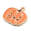 Thanksgiving Day Alloy Enamel Pendants X-ENAM-D060-02E-KCG-3