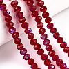 Electroplate Glass Beads Strands EGLA-A034-T3mm-L20-4