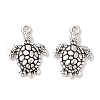 Tibetan Style Alloy Turtle/Tortoise Pendants TIBEP-Q043-208-RS-1