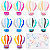 SUNNYCLUE 10Pcs 5 Colors Food Grade Eco-Friendly Silicone Focal Beads SIL-SC0001-07-1