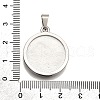 304 Stainless Steel Pendants STAS-B086-09F-P-3