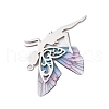 3pcs Gradient Color Resin Pendants PALLOY-TA00173-4