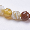 Natural Striped Agate/Banded Agate Beads Strands G-P364-14-6mm-3