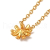 Rack Plating Brass Micro Pave Cubic Zirconia Flower Pendant Necklaces NJEW-H168-03G-3
