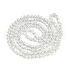 8.2MM Baking Painted Pearlized Glass Pearl Round Beaded Long Necklaces HY-T002-03A-4