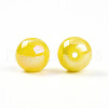 Electroplate Pearlized Glass Pearl Beads EGLA-T021-14C-07-2