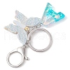 Butterfly Shape Resin & Acrylic Keychain KEYC-JKC01067-01-4