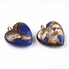 Assembled Bronzite and Lapis Lazuli Pendants X-G-T111-04A-2