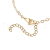 Electroplate Glass Butterfly Charms Finger Ring Bracelet for Women BJEW-JB11770-4