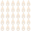 Olycraft Laser Cut Hollow Cottonwood Pendants WOOD-OC0001-52-1