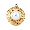 Plastic Pearl Pendants STAS-Q360-03C-G-1